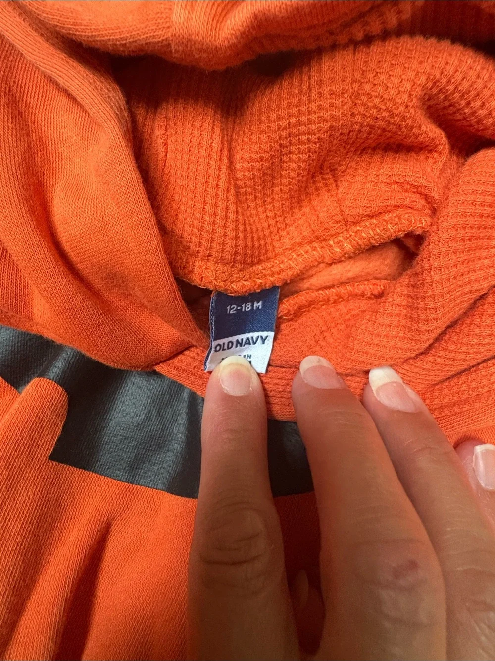 Old Navy Orange Pumpkin-Graphic Hooded Baby One-Piece